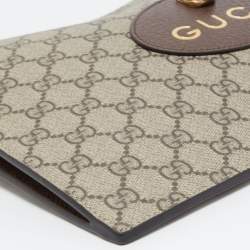 Gucci Beige GG Supreme Canvas Neo Vintage Pouch