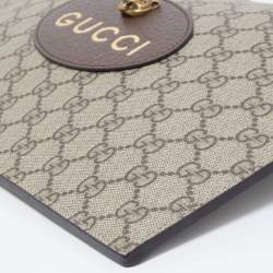 Gucci Beige GG Supreme Canvas Neo Vintage Pouch