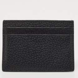 Gucci Black Leather Animalier Card Holder