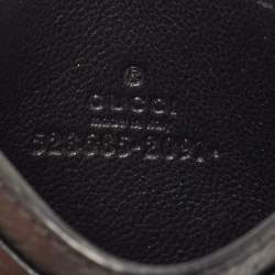 Gucci Black Leather Animalier Card Holder