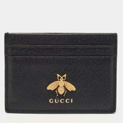 Gucci Animalier leather card case - ShopStyle Wallets