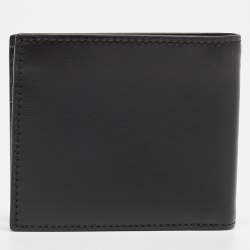 Pre Owned Gucci Black Leather GG Marmont Bifold Wallet