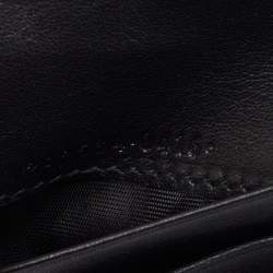 Pre Owned Gucci Black Guccissima Leather Bifold Wallet
