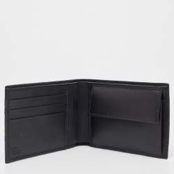 Pre Owned Gucci Black Guccissima Leather Bifold Wallet