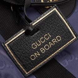 Gucci Blue GG Nylon Off The Grid Briefcase