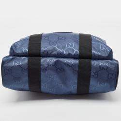 Gucci Blue GG Nylon Off The Grid Briefcase