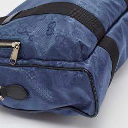 Gucci Blue GG Nylon Off The Grid Briefcase