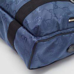 Gucci Blue GG Nylon Off The Grid Briefcase