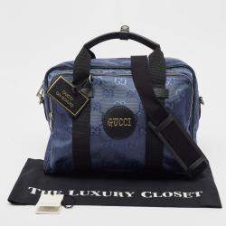 Gucci Blue GG Nylon Off The Grid Briefcase