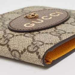 Pre Owned Gucci Beige GG Supreme Canvas Neo Vintage Bifold Wallet