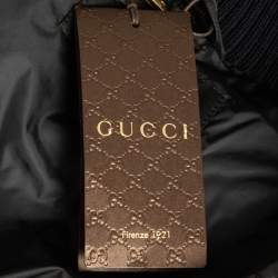 Gucci  Navy Blue Synthetic Sleeveless Quilted Down Jacket M