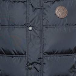 Gucci  Navy Blue Synthetic Sleeveless Quilted Down Jacket M