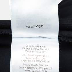 Gucci Black GG Print Jersey T-Shirt L