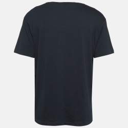 Gucci Black GG Print Jersey T-Shirt L
