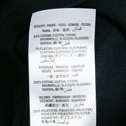 Gucci Black/Yellow Cotton Piquet Polo T-Shirt L