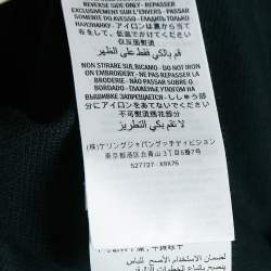 Gucci Black/Yellow Cotton Piquet Polo T-Shirt L