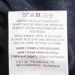 Pre Owned Gucci Blue Cotton Pique Slim Polo T-Shirt XXL