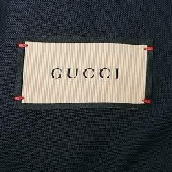 Gucci Navy Blue Cotton Single Breasted Caspian Tailored Blazer XXL