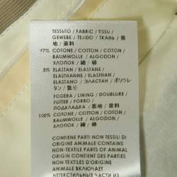 Gucci Beige Textured Cotton Regular Fit Trousers L