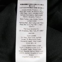 Gucci x Palace Black Logo Print Cotton Crew Neck T-Shirt S