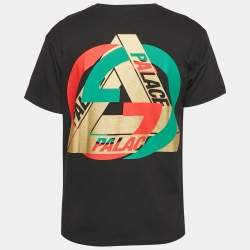 Gucci x Palace Black Logo Print Cotton Crew Neck T-Shirt S