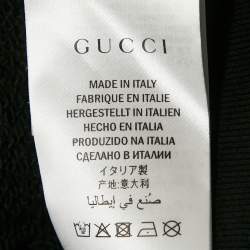 Gucci Black Star Print Cotton Hoodie M