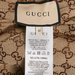 Pre Owned Gucci Blue/Brown GG Canvas and Denim Reversible Jacket XL