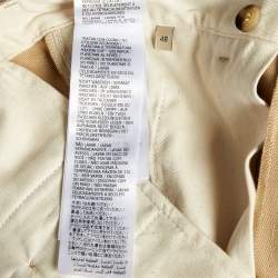 مملوكة مسبقًا Gucci Khaki Cotton Canvas Embroidered Shorts M/Waist 34"