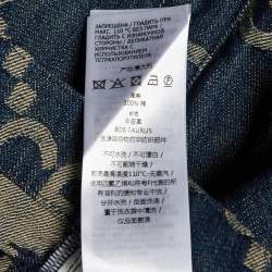 مملوكة مسبقًا Gucci Blue Jumbo GG Denim 22705 Gucci Songs Bermuda Shorts M/Waist 34"