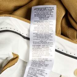 مملوكة مسبقًا Gucci Khaki Beige Cotton Web Striped Pants M/Waist 32"