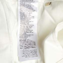 مملوكة مسبقًا شورت غوتشي قطن أبيض بحواف متباينة مقاس وسط (ميديوم) بحجم خصر 32 إنش