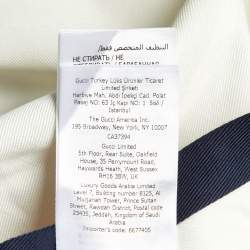 مملوكة مسبقًا شورت غوتشي قطن أبيض بحواف متباينة مقاس وسط (ميديوم) بحجم خصر 32 إنش