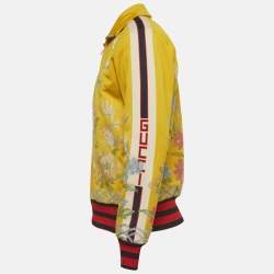مملوكة مسبقًا Gucci x Dover Street Market Yellow Embroidered Jersey Jacket S