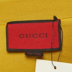 مملوكة مسبقًا Gucci x Dover Street Market Yellow Embroidered Jersey Jacket S