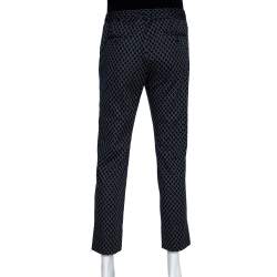 Gucci Navy Blue G Frames Jersey Track Pants M