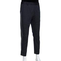 Gucci Navy Blue G Frames Jersey Track Pants M