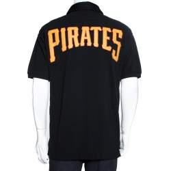 مملوكة مسبقًا تي شيرت غوتشي بولو كبير بيتسبورغ بيراتز قطن أسود M