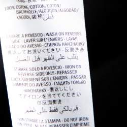 Gucci Black Cotton Manifesto Printed Oversized Hoodie XS