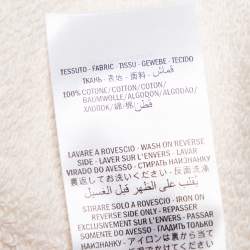 Gucci Cream Cotton Interlocking G Print Hooded Sweatshirt XS