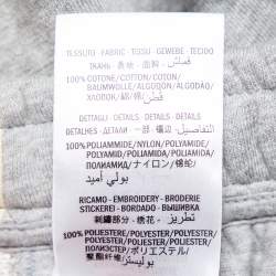 Gucci Grey Logo Print Cotton Joggers XS