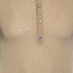 Pre Owned تي شيرت غوتشي كشمير بيج داكن بأكمام قصيرة مقاس متوسط - ميديوم 