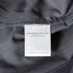 مملوكة مسبقًا قميص غوتشي سكيني فيت قطن وشبك ثلاثي اللون تفاصيل ياقة بسحاب بأكمام قصيرة متوسط - ميديوم (مقاس أوروبي 40)