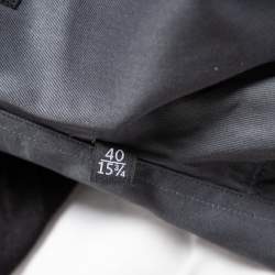 مملوكة مسبقًا قميص غوتشي سكيني فيت قطن وشبك ثلاثي اللون تفاصيل ياقة بسحاب بأكمام قصيرة متوسط - ميديوم (مقاس أوروبي 40)