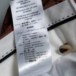 مملوكة مسبقًا Gucci Burgundy GG Jacquard Slim Fit Trousers S