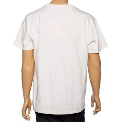Gucci x The North Face Cream Logo Printed Cotton Short Sleeve T-Shirt M