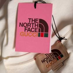 Gucci x The North Face Cream Logo Printed Cotton Short Sleeve T-Shirt M