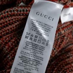 Gucci x Disney Orange All Over Mickey Mouse Crew Neck Knit Sweater XS