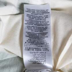 Gucci Cream Cotton Manifesto Mask Printed Crew Neck T-Shirt XS
