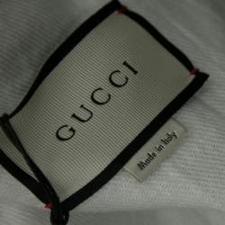 Gucci Blue Washed Denim Studded Button Front Jacket S