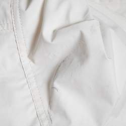Gucci Ivory Cotton Web Stripe Trim Detailed Shorts M